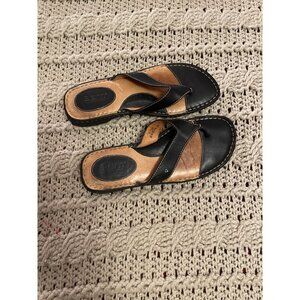 Born‎ leather sandals women’s size 8 navy blue